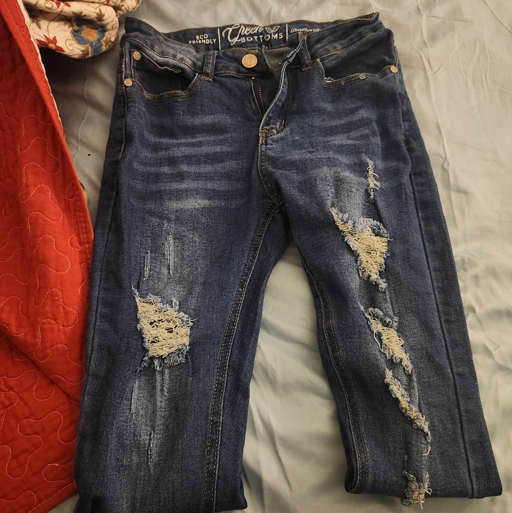 Green bottom jeans size 5/6